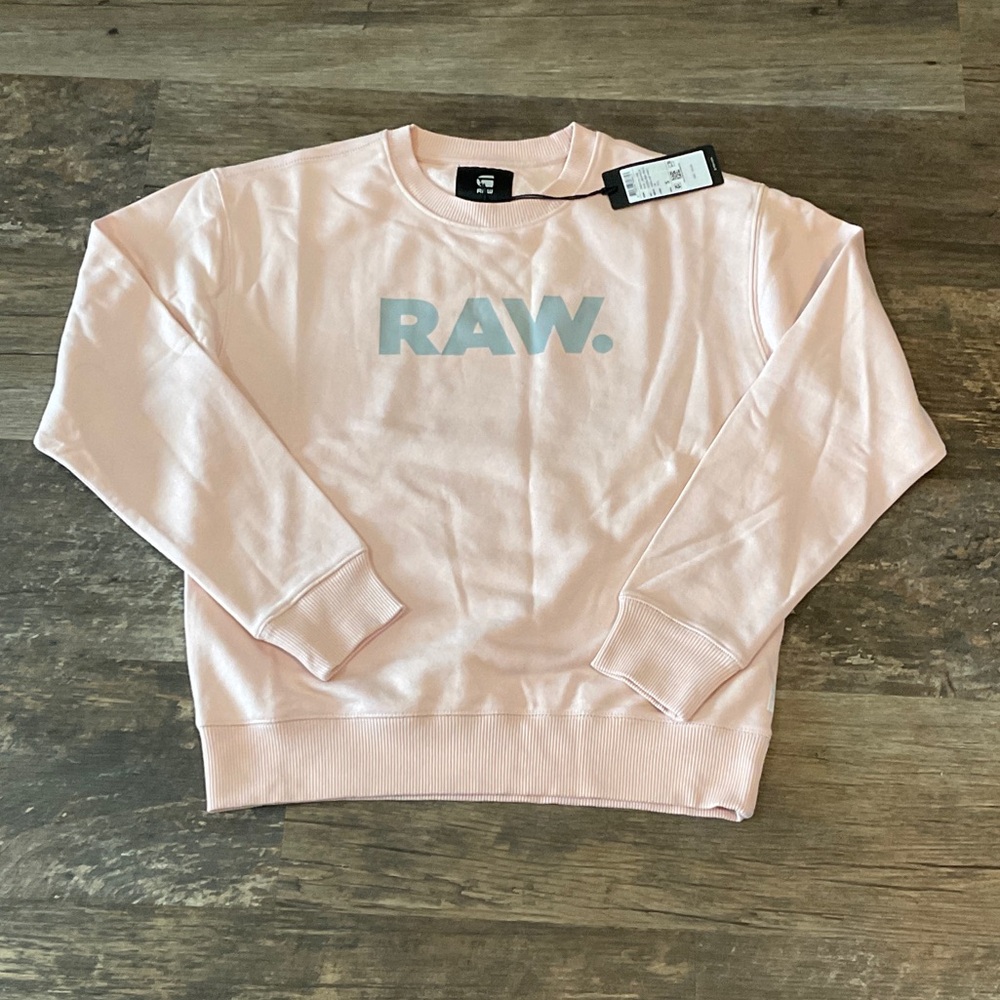 G-Star Light Pink Crew Neck Sweater